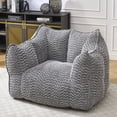 thumbnail image 5 of Newest Bean Bag Chair, Adults Bean Bag Chair with Soft Armrests and Storage Pocket with Soft Cover, Bean Bag for Bedroom or Playroom, 5 of 10