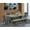 Dark Gotham Gray, variant on 6 Piece X-Style Kitchen Table Set - Dark Gotham Gray
