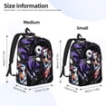 thumbnail image 2 of Goofa The Nightmare Before Christmas Pattern Durable Canvas Daypack - High-Quality Vintage Backpack, Compact & Versatile for Travel and Everyday Use-Medium, 2 of 5