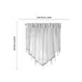 thumbnail image 4 of Sentmoon Curtains Blackout Curtains for Bedroom Curtains Short Curtains Solid Color Curtains Triangular Curtains Household Curtains Small Curtains Through Rod Curtains for Bedroom, 4 of 10