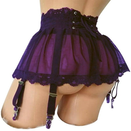 

WTPretty Womens Babydoll Suspender Lingrie Underwear Lace Nightie Skirt Sleepwear Dress