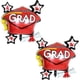 thumbnail image 2 of Graduation Balloons for 2021 Graduation Party Decor Supplies Red Congrats Grad Graduation Cap Balloons Mylar Graduation Balloons for College Seniors H, 2 of 3