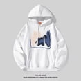 thumbnail image 3 of Nueva sudadera con capucha informal de moda para primavera y otoño para hombres y mujeres, sudadera con capucha con estampado simple, suelto y transpirable, ropa k pop, 3 of 4