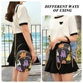 thumbnail image 6 of FORMRS Crossbody Bag for Women Quilted Travel Shoulder Cell Phone Purse with Chain Strap Handbag, Yellow Halloween Ghosts, 6 of 7