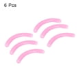 thumbnail image 2 of Women Rubber Eyelash Curler Pads Eye Cosmetic Tool Pink 3.5cm Long 6 Pcs, 2 of 5