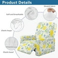 thumbnail image 5 of FOR U DESIGNS Lemon Flower Print Recliner Chair Covers Anti-Dust Reclining Slipcovers 4-Pieces Stretch Lazy Boy Recliner Soft Covers, Prevent Wear and Pet Hair, 5 of 8