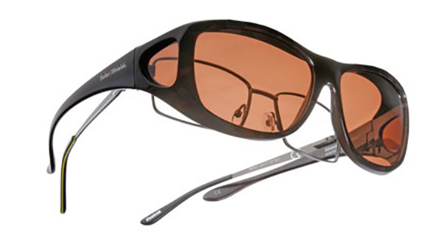 Solar Shield Rectangle Sport Sunglasses, Tortoise photo 3