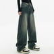 thumbnail image 5 of Pantalones vaqueros holgados para mujer, ropa de calle de cintura alta, rectos, Vintage, de pierna ancha, 2024, 5 of 5