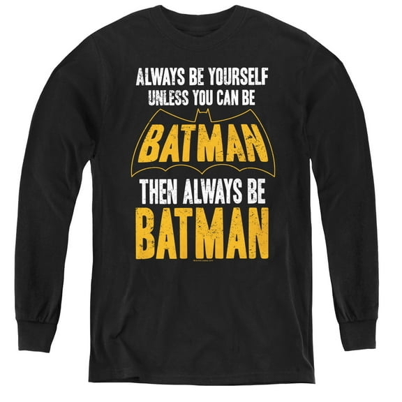 Batman - Be Batman - Youth Long Sleeve Shirt - Large