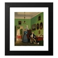 thumbnail image 2 of Wilhelm Bendz 12x14 Black Modern Framed Museum Art Print Titled - The Waagepetersen Family, 2 of 5