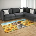 thumbnail image 3 of German Shorthaired Pointer Hello Summer Sunshine Sunflowers Spring Retro Vintage Indoor Rug GSP Lover Dog Gift Carpet Living Bed Room Sofa Home Decor - 00008, 3 of 5