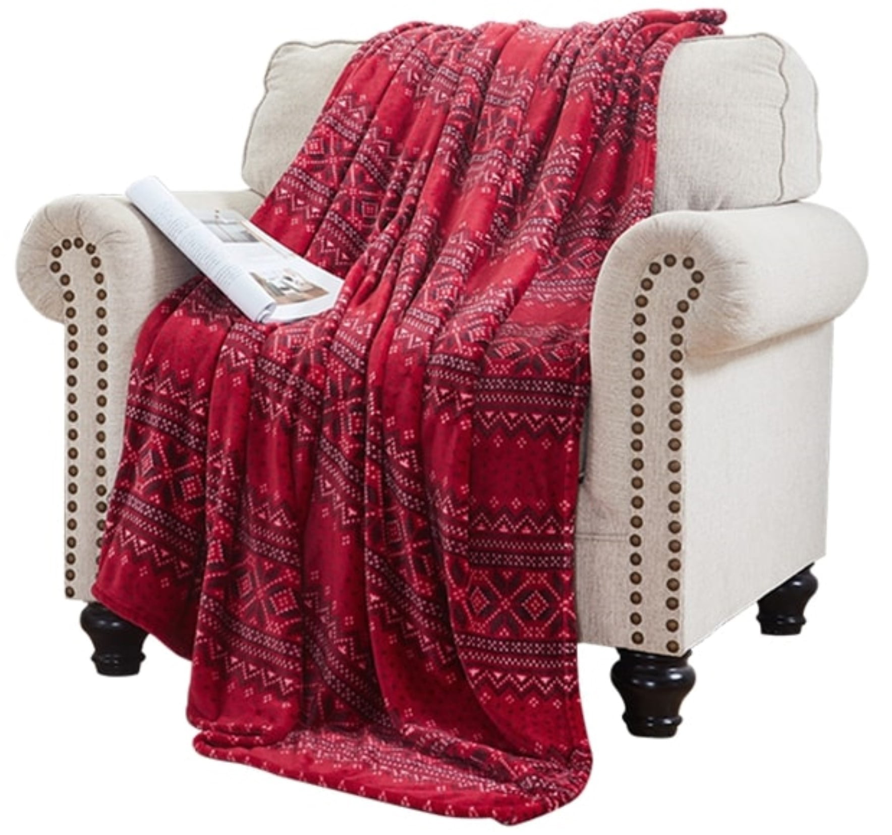 Large Bliss Luxury Super Soft Plush Teddy Fleece Throw Modern Blanket 127x152cm 