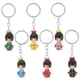 thumbnail image 3 of 6pcs Muñeca de dibujos animados llavero kimono muñeca llavero anillo adorable colgantes colgantes, 3 of 5
