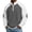 Gray, variant on UTSJKR Men's Stand Collar Color Block Waffle Knit Half-Zip Pullover, Casual Sweater Top, Fall Winter Daily Street Outdoor Warm Wear Purple S