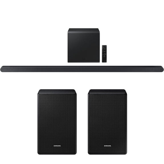 Samsung HW-S800D Ultra-slim 3.1.2ch Wireless Dolby ATMOS Soundbar with Q-Symphony (2024) Bundle with SWA-9500S Wireless Rear Speaker Kit