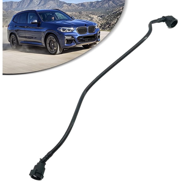 BINB ROAD Engine Coolant Overflow Hose Expansion Tank Vent Hose 17128651298 Compatible with BMW X3 X4 L4 L6 2011-2018
