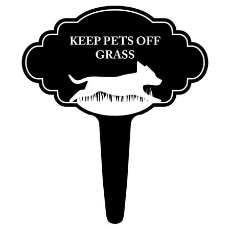 Keep Pets Off Grass Dog Animal Yard Stake Lawn Flower Bed Signs 16x18 - (Best Way To Keep Dogs Off Furniture)