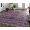 thumbnail image 6 of HomeRoots 515195 2 x 3 ft. Pink & Purple Floral Power Loom Rectangle Area Rug, 6 of 8