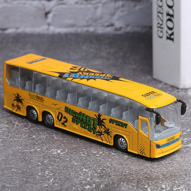 Greensen Simulation Bus, Bus Toy, Fall Resistant Wear-resistant Lifelike Shape Exquisite Workmanship Practical Colleagues For Friends Children Adults Teens