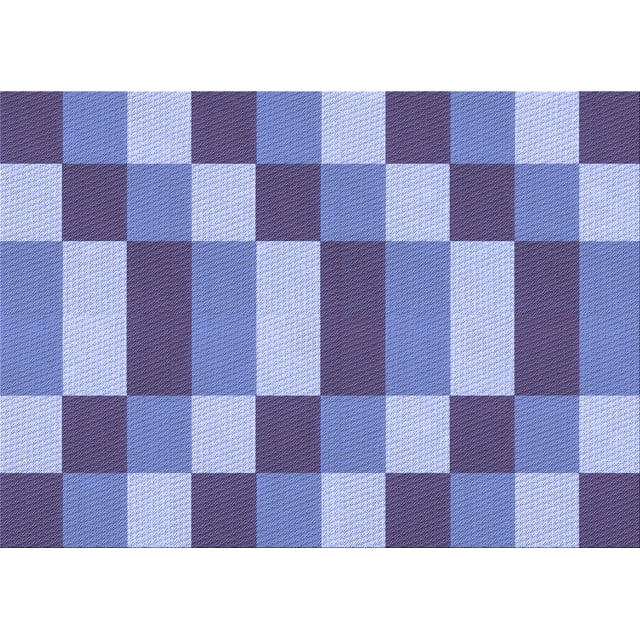 Ahgly Company Machine Washable Indoor Rectangle Transitional Day Sky Blue Area Rugs, 5' x 8'
