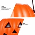 thumbnail image 5 of 4PCS Halloween Candy Bag Pumpkin Buckets, 2.76in Plastic Jack O Lantern Candy Pails with Handles, Trick Or Treat Favor Containers for Halloween Party, 5 of 9