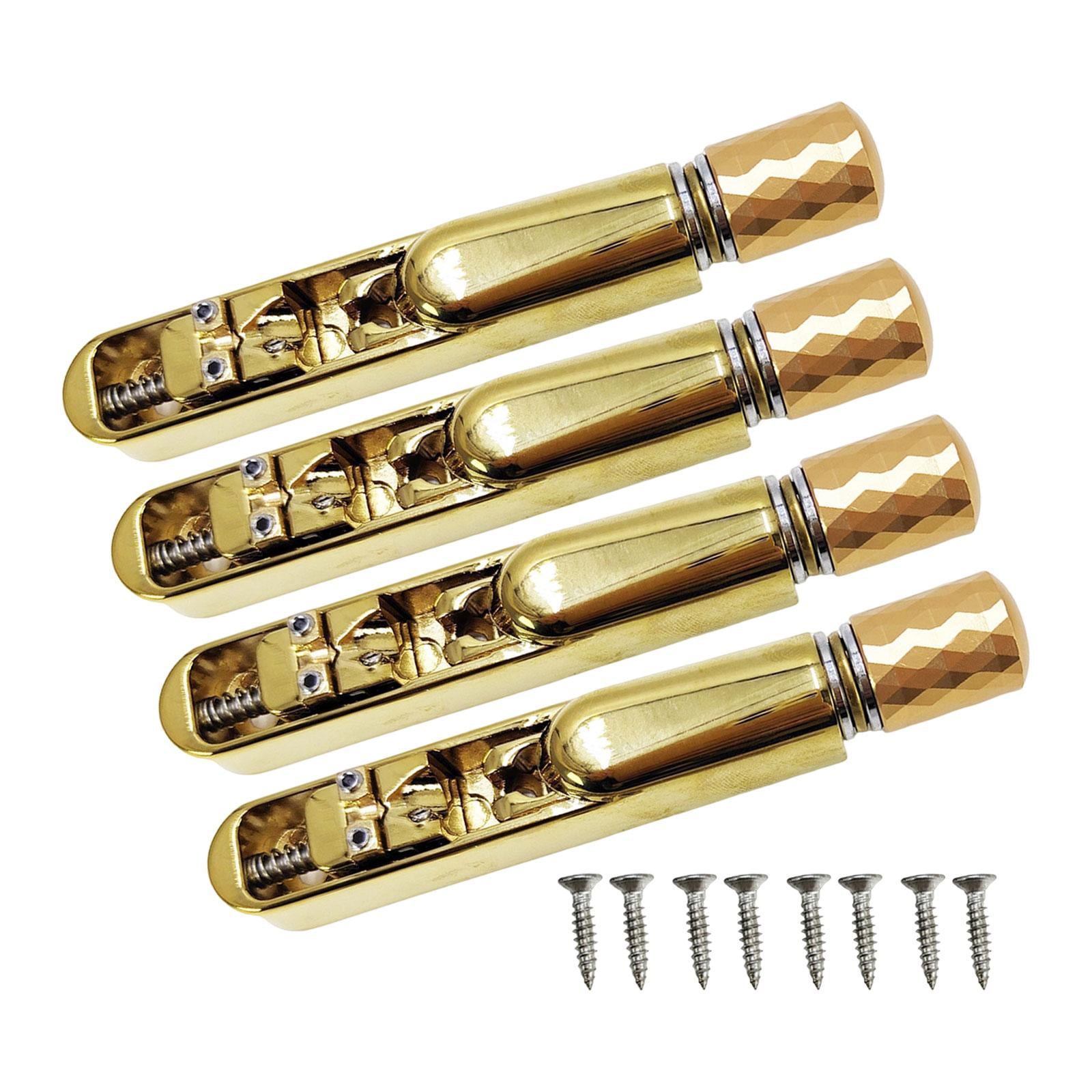 Guitar Bridge System Headless Tailpiece String Lock Zinc Alloy Durable Easy Install for Bass Guitar Parts