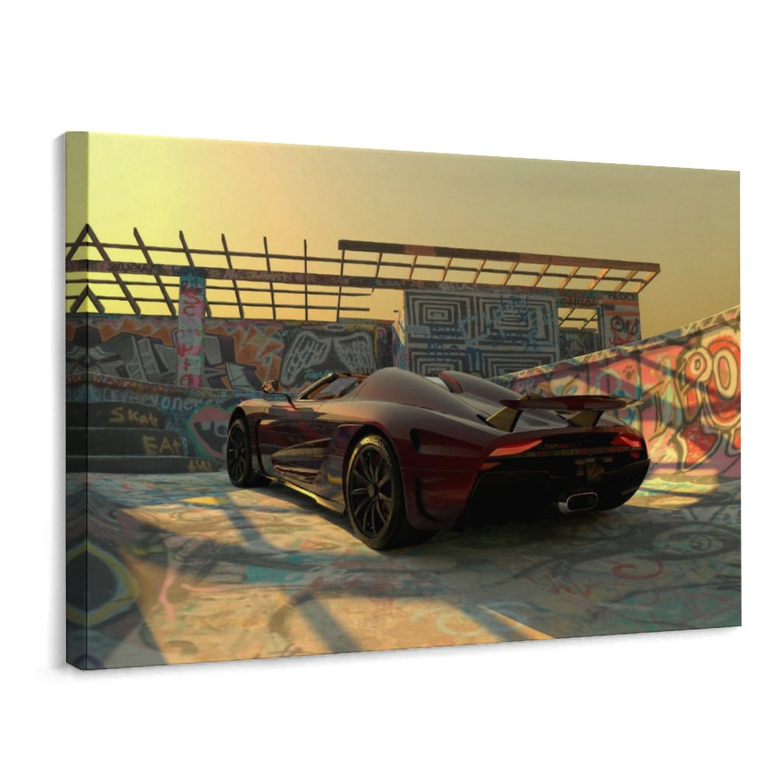 Race Car Canvas Painting