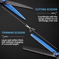 thumbnail image 4 of wingsbro Hair Styling Tools Kit, Professional Barber Scissors 6.7 Inches, Flat & Thinning Hair Cutting Scissors Set, 4 of 6