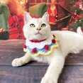 thumbnail image 3 of Sijiali Pet Neckerchief Double-layer Decorative Skin Friendly Christmas Pet Dogs Cats Petal Bibs for Holiday, 3 of 10