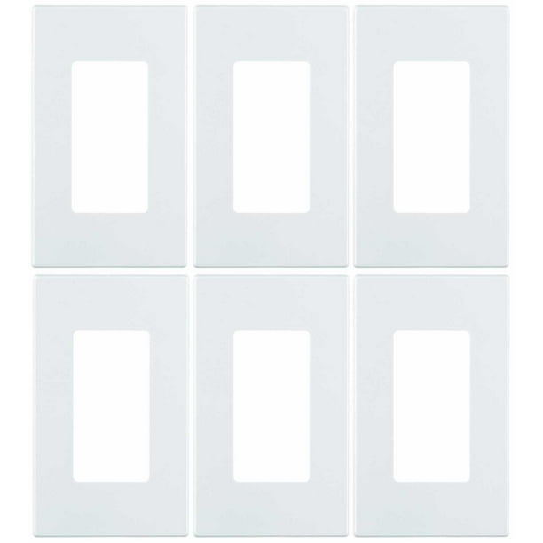 Leviton 80301 SW 1 Gang Decora Plus Wallplate Screwless Snap On Mount leviton-80301-sw-1-gang-decora-plus-wallplate-screwless-snap-on-mount