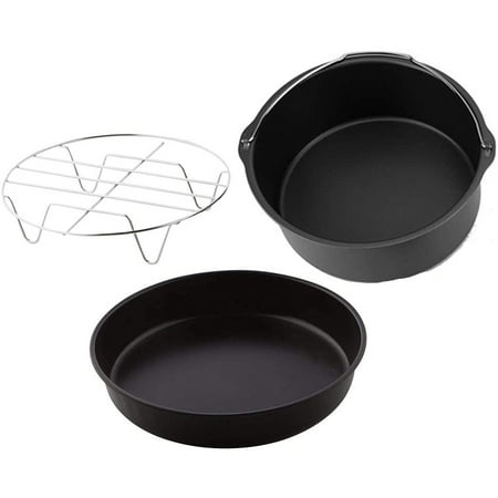 

Cake Cans Pizza Pan 3Pcs/Set Steel Round Fryer Oven Slow Cooker Accessories Baking Cake Barrel for Home Kitchen