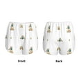 thumbnail image 6 of Goofa Rabbit Blowing Dandelions Printed Women 2 in 1 Running Shorts,Quick Dry Athletic Workout Shorts,High Waisted Athletic Shorts with Liner Pockets-Medium, 6 of 9