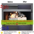 thumbnail image 5 of Tapa de sellado magnética para chimenea, cubierta de ventilación de protección contra el viento para chimenea interior, evita la pérdida de calor, pantalla magnética para chimenea Electrónica, 5 of 5