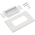 thumbnail image 5 of Buyer's Point Brush Wall Plate [UL Listed], Decora Style, Cable Pass Through Insert for Wires, Single Gang Cable Access Strap, Wall Socket for HDTV, HDMI, Home Theater Systems Pack of 2 White, 5 of 5