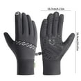 thumbnail image 2 of Guantes de ciclismo de invierno para hombre con pantalla táctil para senderismo, esquí y conducción al aire libre | Impermeables, térmicos y antideslizantes | 1 par, 2 of 2