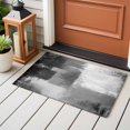 thumbnail image 4 of 2x3 Ft Entryway Area Rug, Grey Kitchen Rug Runner Washable Floor Mat, Modern Oil Painted Art Abstract Geometric Non Slip Indoor Door Mat Throw Carpet for Bathroom Living Room Bedroom, 4 of 8