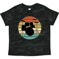 thumbnail image 3 of Inktastic Drum Set Retro Drummer Sunset Boys or Girls Toddler T-Shirt, 3 of 5