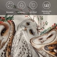 thumbnail image 6 of Cloth Napkins Set of 6 - 20x20 Inches, Cute Owls Washable Reusable Table Napkins, Winter Animals Berry Vintage Black Plaid Beige Soft & Absortbent Dining Napkin for Party Wedding Hotel Restaurant, 6 of 8