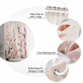 thumbnail image 5 of 54x78 Inch Shower Curtain Decorative Eucalyptus Bathtub Bath Curtains Fabric Waterproof Bathroom Decor Aesthetic&nbsp;Floral Plant Rustic Chic Brown Plant Small Stall Shower Curtain Set with 12 Hooks, 5 of 6