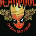 thumbnail image 3 of Deadpool T-Shirt Men's King Deadpool Merc With A Mouth Short Sleeve Top, 3 of 5
