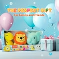 thumbnail image 2 of Baby Bath Sponge Set - Animal Kingdom Sponge 3 Pack Featuring Lion, Elephant, Giraffe - Bath Essentials for Baby Boys Girls Infants, Baby Gifts for Newborn and Kids, Must Have Toy Accessories for Bath, 2 of 7