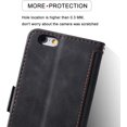 thumbnail image 3 of Étui pour iPhone 13 Pro, Type Notebook Populaire Rétro en Cuir Véritable Miroir de Maquillage Charge Sans Fil Luxe Protection Complète, Deux Couches Structure Fente pour Carte, Amplificateur-Noir, 3 of 8