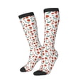 thumbnail image 2 of Balery Strawberries Printed Novelty Socks Men's Women's Crew Socks Sports Socks Knee High Socks Cotton Socks Quirky and Cool Socks, 2 of 9