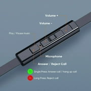 VIDVIE Wired Earbuds with Microphone, Compatible with iPhone, iPad, Android, Computer Most with 3.5mm Jack Wired headphone HS604