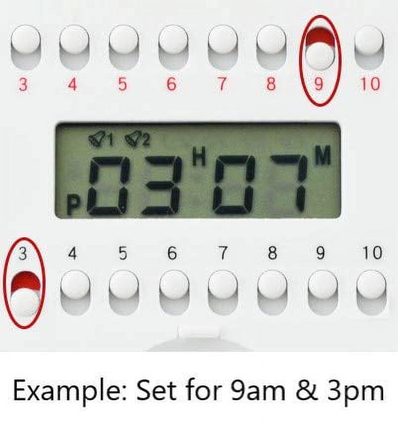 e-pill 6 Alarm Pocket - Medication Reminder - Easy to Hear and Set