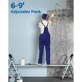 thumbnail image 2 of EDTara Aluminum Work Plank, 6-9ft Telescoping Plank, 440lbs Capacity Aluminum Extension Boards, Aluminum Scaffolding Plank with Skid-Proof Platform Scaffold Ladder Accessory, 2 of 7