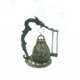thumbnail image 1 of Reloj de bronce con forma de dragón y cerradura, adornos de feng shui, carillón de viento, joyería artesanal, campana de metal, 1 of 6