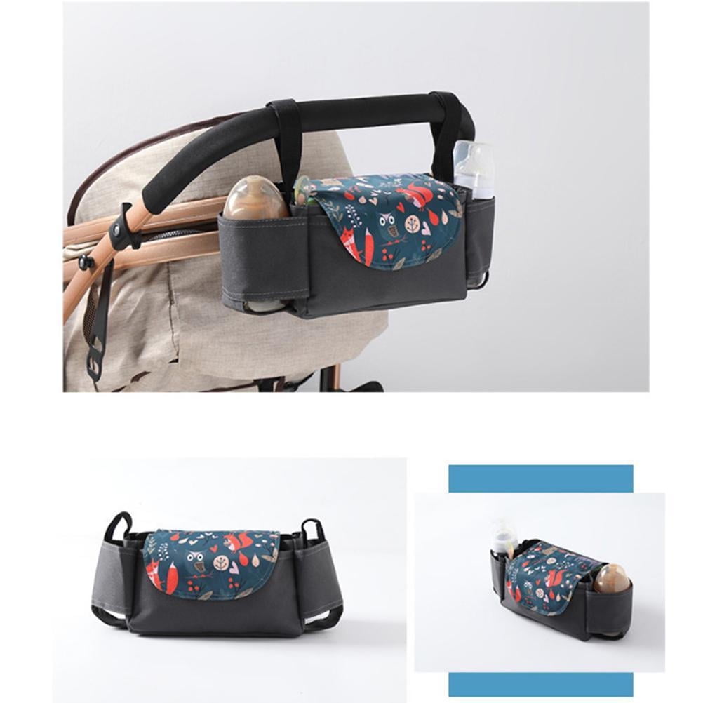 Stroller Hanging Bag Baby Stroller Hanging Organizer Bag Polyester Newborn Baby Carriage Pram Bottle Bag