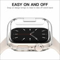 thumbnail image 6 of LGSY Metal Apple Watch Band 45mm Strap with Soft Clear Case for iWatch Series8 Series7, 6 of 10
