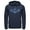 Navy Blue, variant on Men's Batman Logo Digital Wing Pull Over Hoodie Black Small